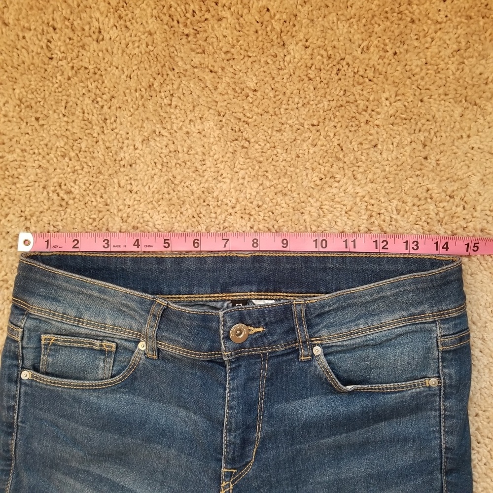 H&M Divided Skinny Stretch Blue Denim Jeans - Picture 4 of 7